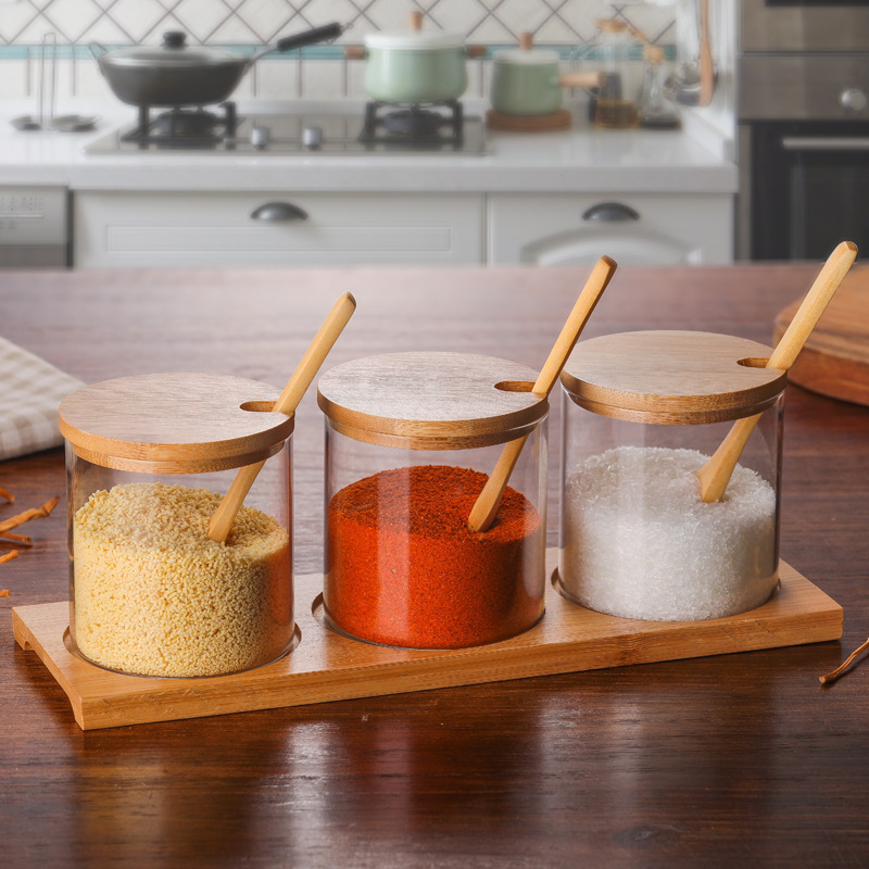 Glass Seasoning Jar Set