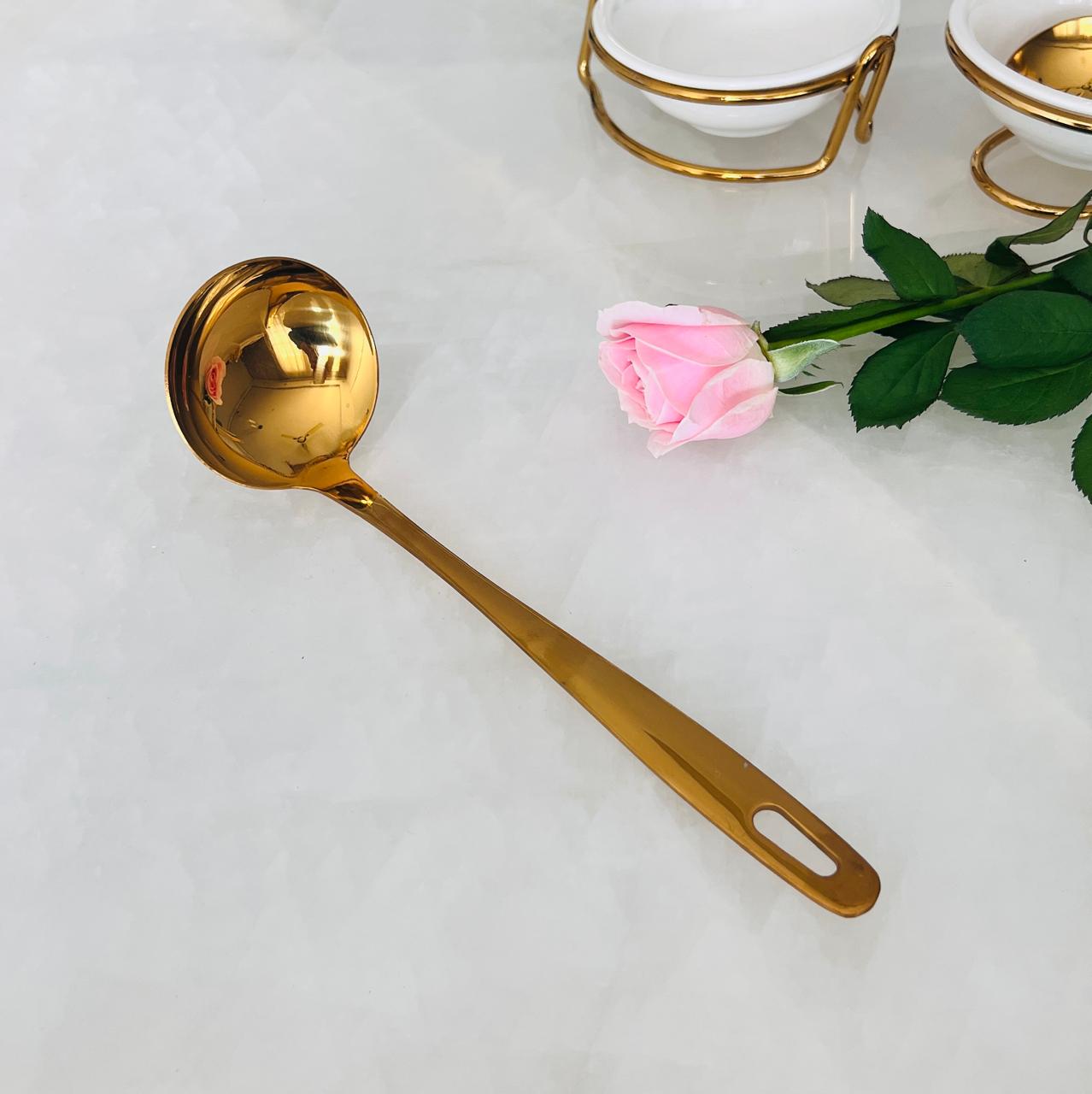 10-Inch Stainless Steel Serving Spoon and Ladle - Image 3