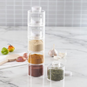 Stackable Clear Seasoning Jar
