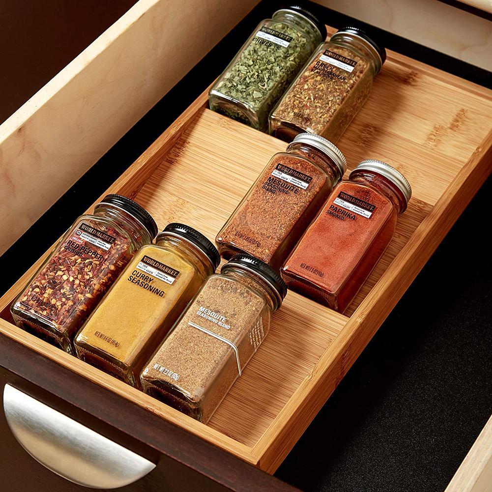 Drawer-Style Seasoning Jar Organizer Rack - Image 4