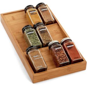 Drawer-Style Seasoning Jar Organizer Rack