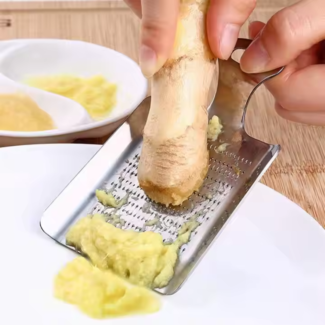 Mini Stainless Steel Grater for Ginger, Garlic & Lemon Zest - Image 5