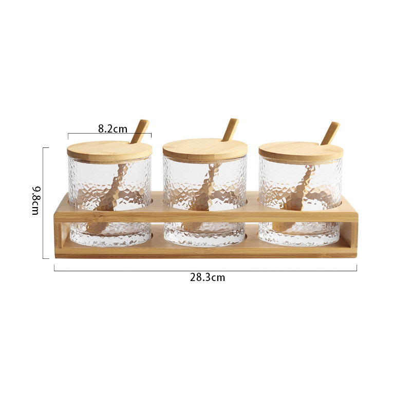 Glass Seasoning Jar with Bamboo Lid - Image 6