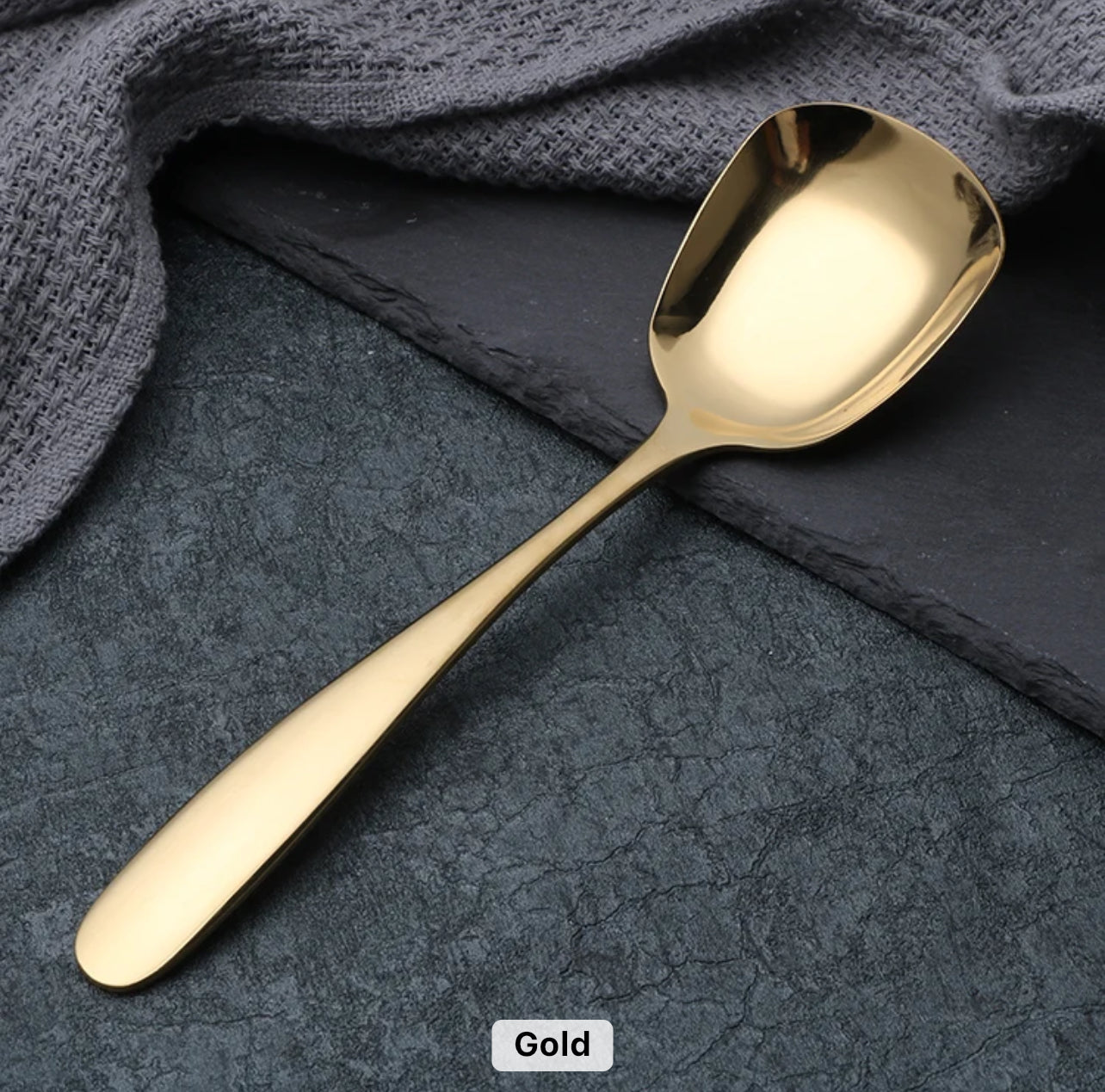 304 Stainless Steel Small Serving Spoons – Set of 3 - Image 2