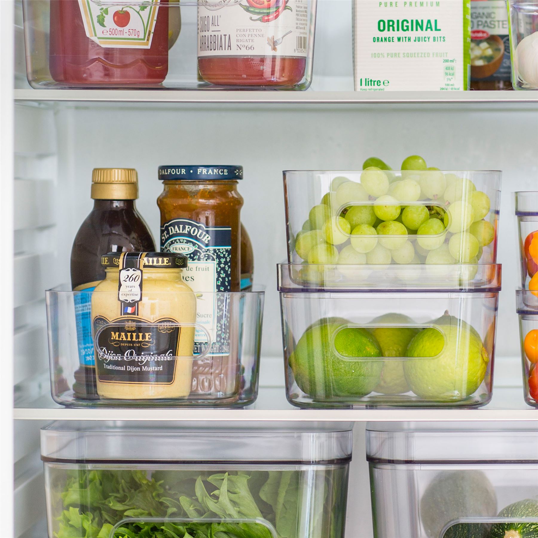 Small Stackable Lidded Fridge Storage Box - Image 6