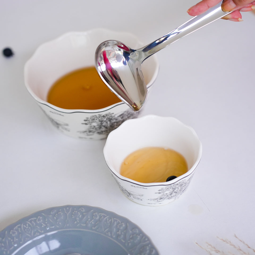 304 Stainless Steel Soup Ladle with Spout - Image 2