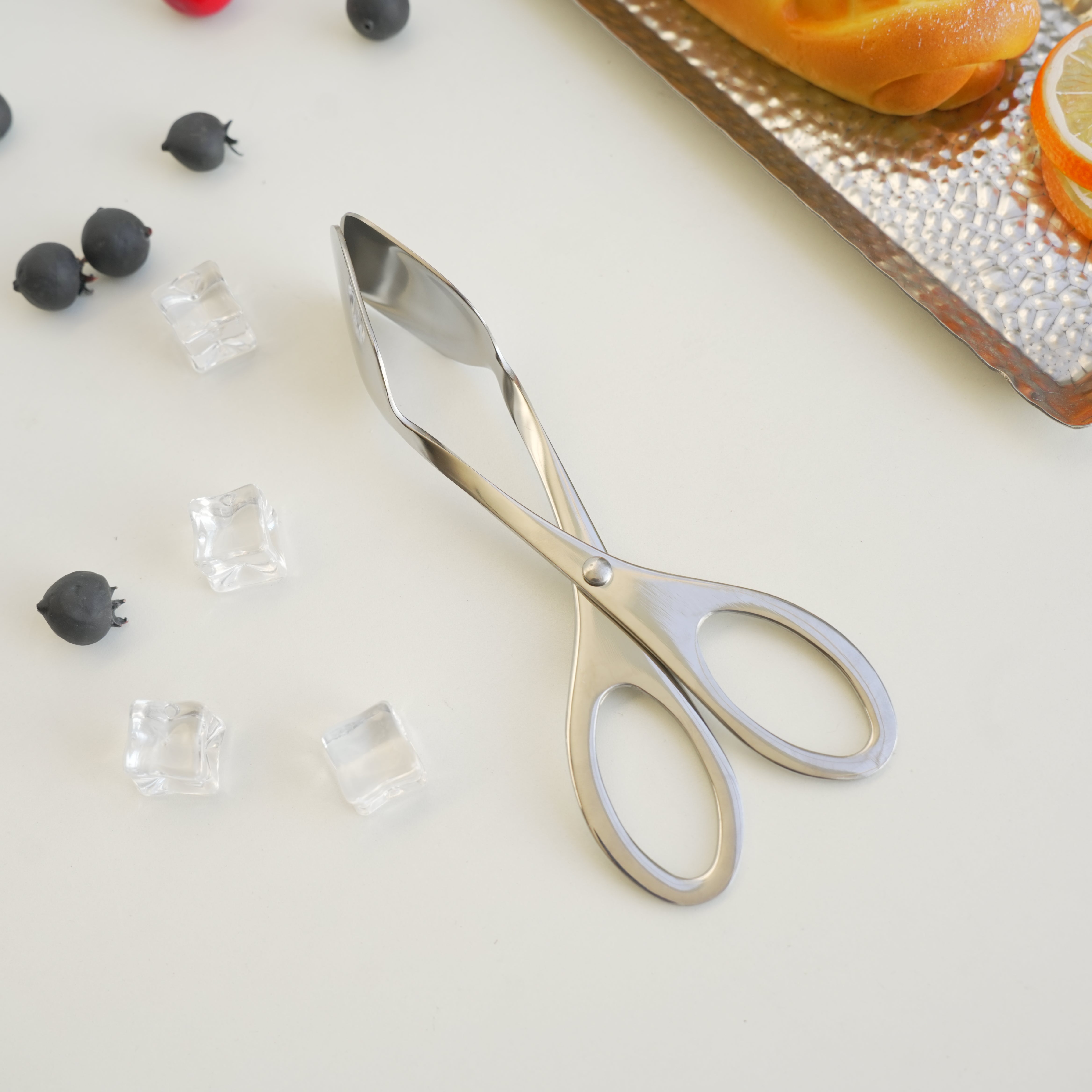 Stainless Steel Scissor Tongs – Gold & Silver - Image 5