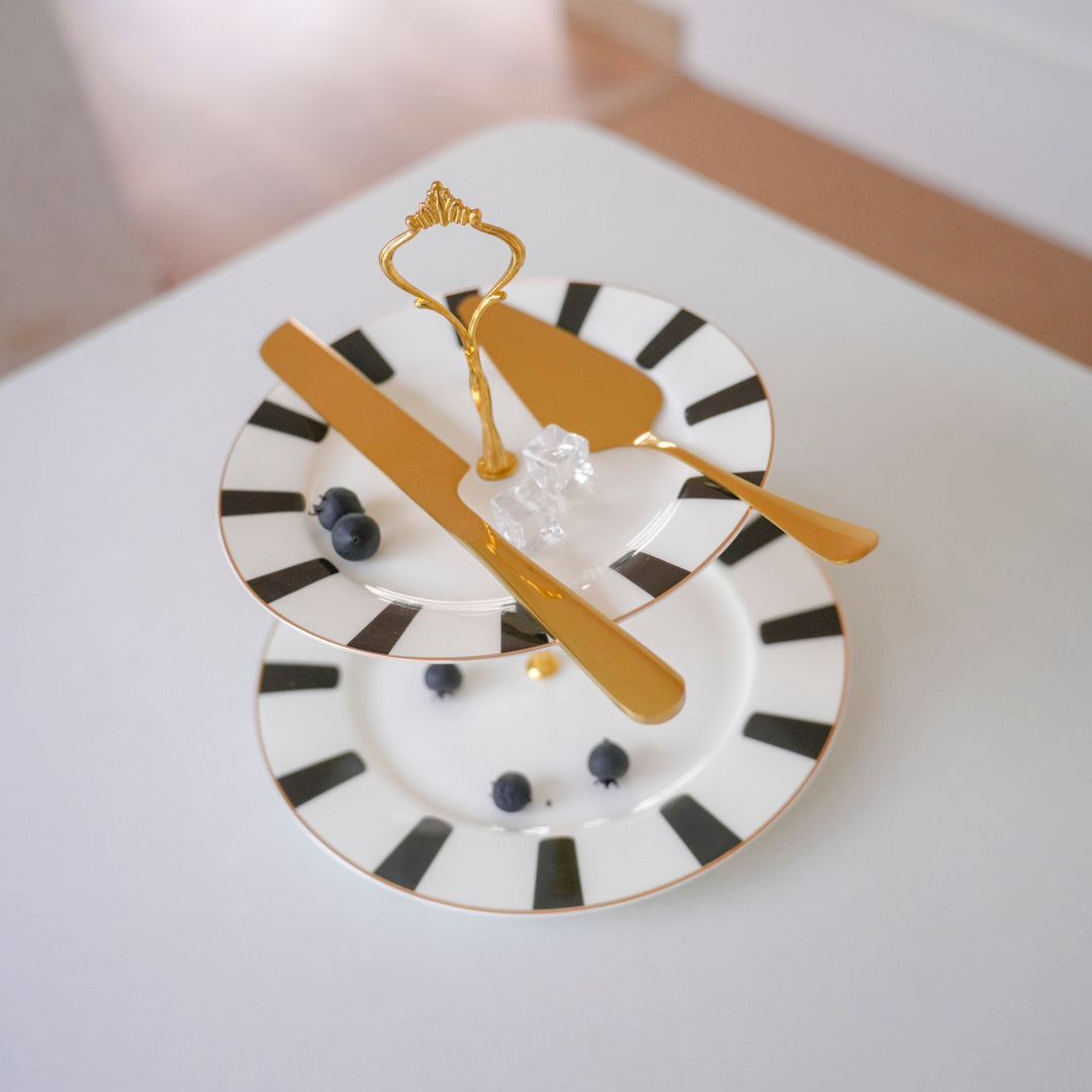 Cake Server and Knife Set – Gold, Silver & Rose Gold - Image 3