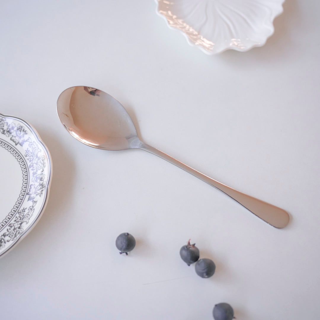 10-Inch Oval Stainless Steel Serving Spoon - Image 2