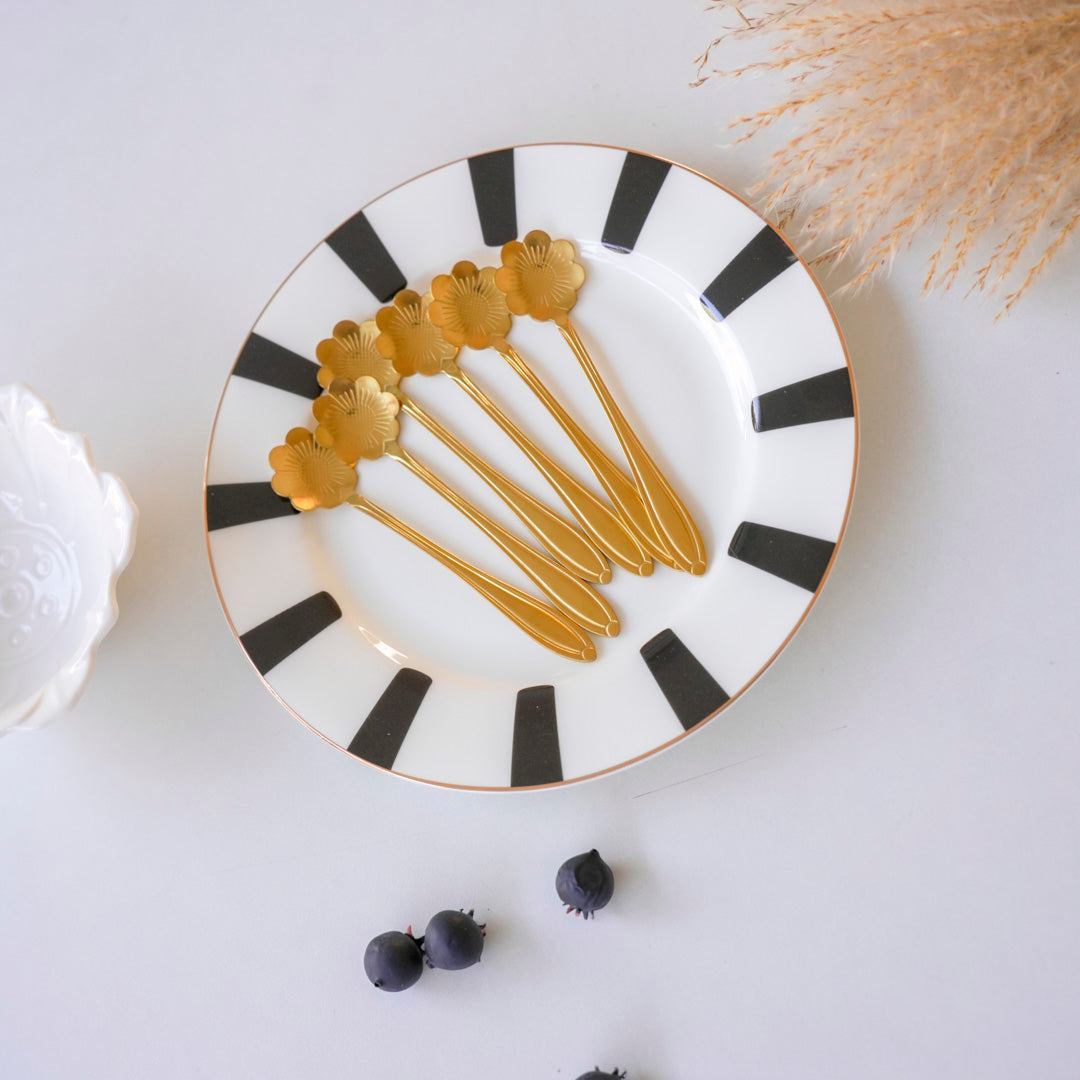 Chrysanthemum Dessert and Tea Spoons – Set of 6 - Image 4