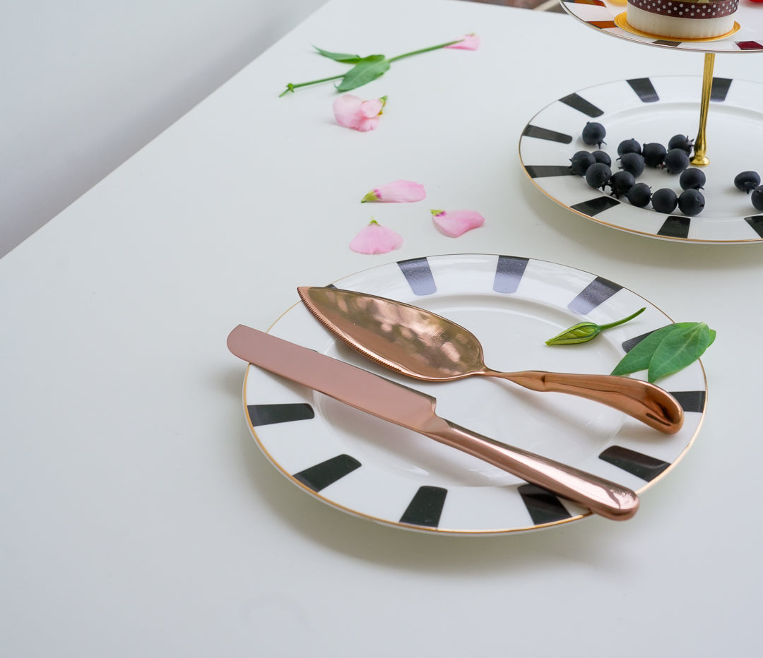 Cake Server and Knife Set – Gold, Silver & Rose Gold - Image 5