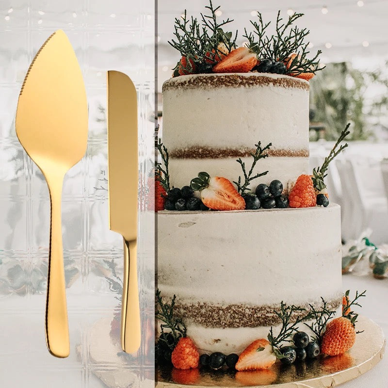 Cake Server and Knife Set – Gold, Silver & Rose Gold - Image 17