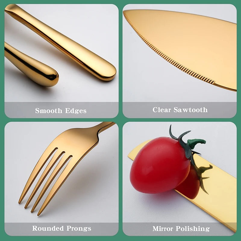Cake Server and Knife Set – Gold, Silver & Rose Gold - Image 13