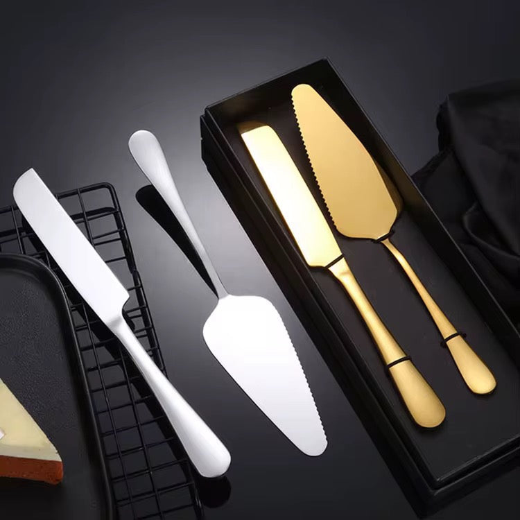 Cake Server and Knife Set – Gold, Silver & Rose Gold - Image 6