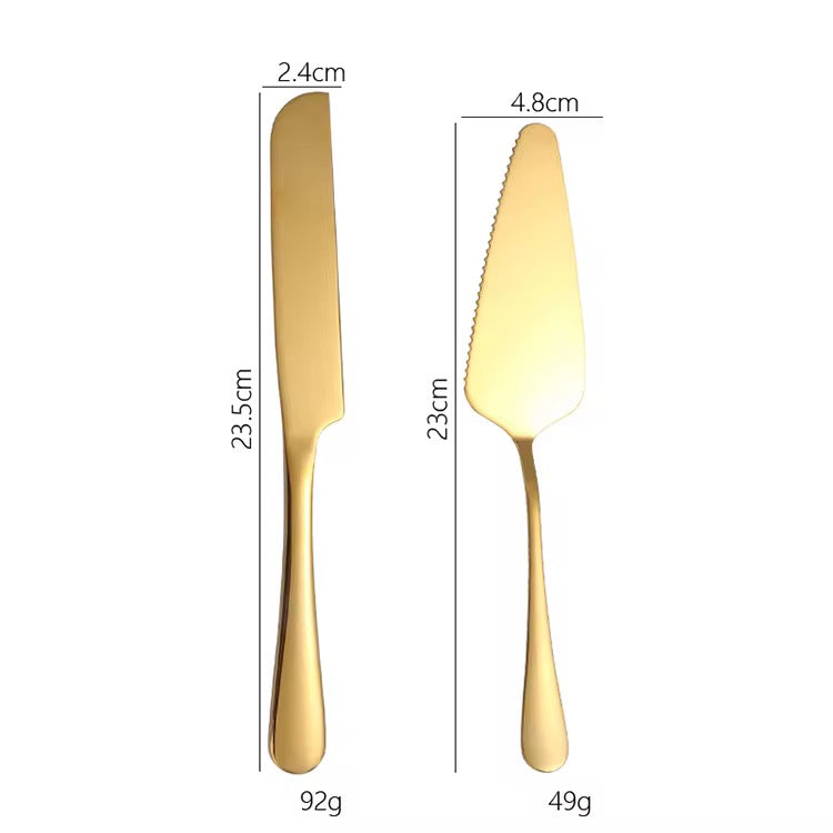 Cake Server and Knife Set – Gold, Silver & Rose Gold - Image 18