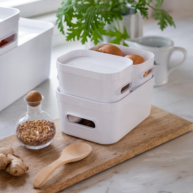 Small Stackable Lidded Fridge Storage Box - Image 9