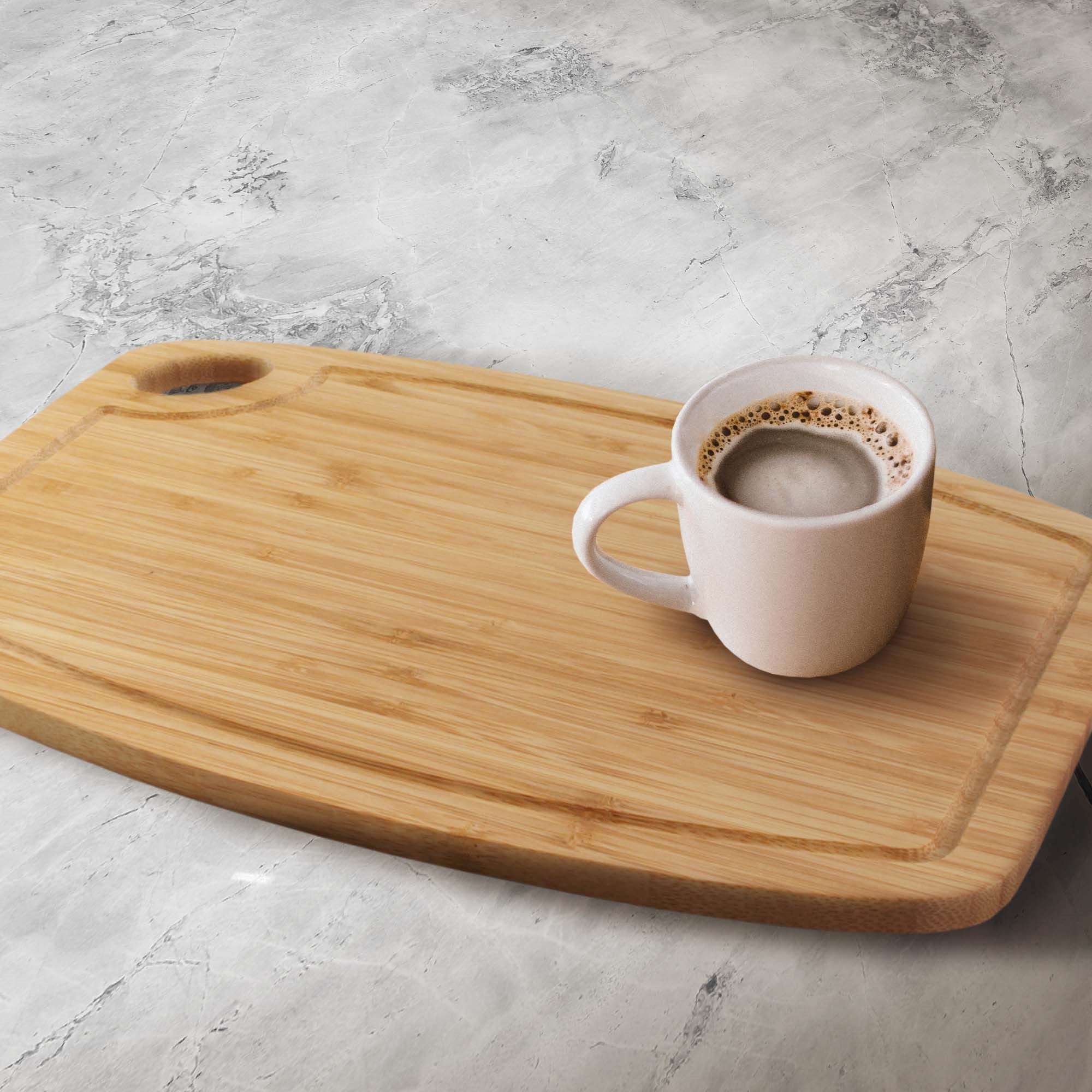 Vertical-Cut Bamboo Cutting Board with Hanging Hole – 11.75 x 8.63 Inch - Image 5