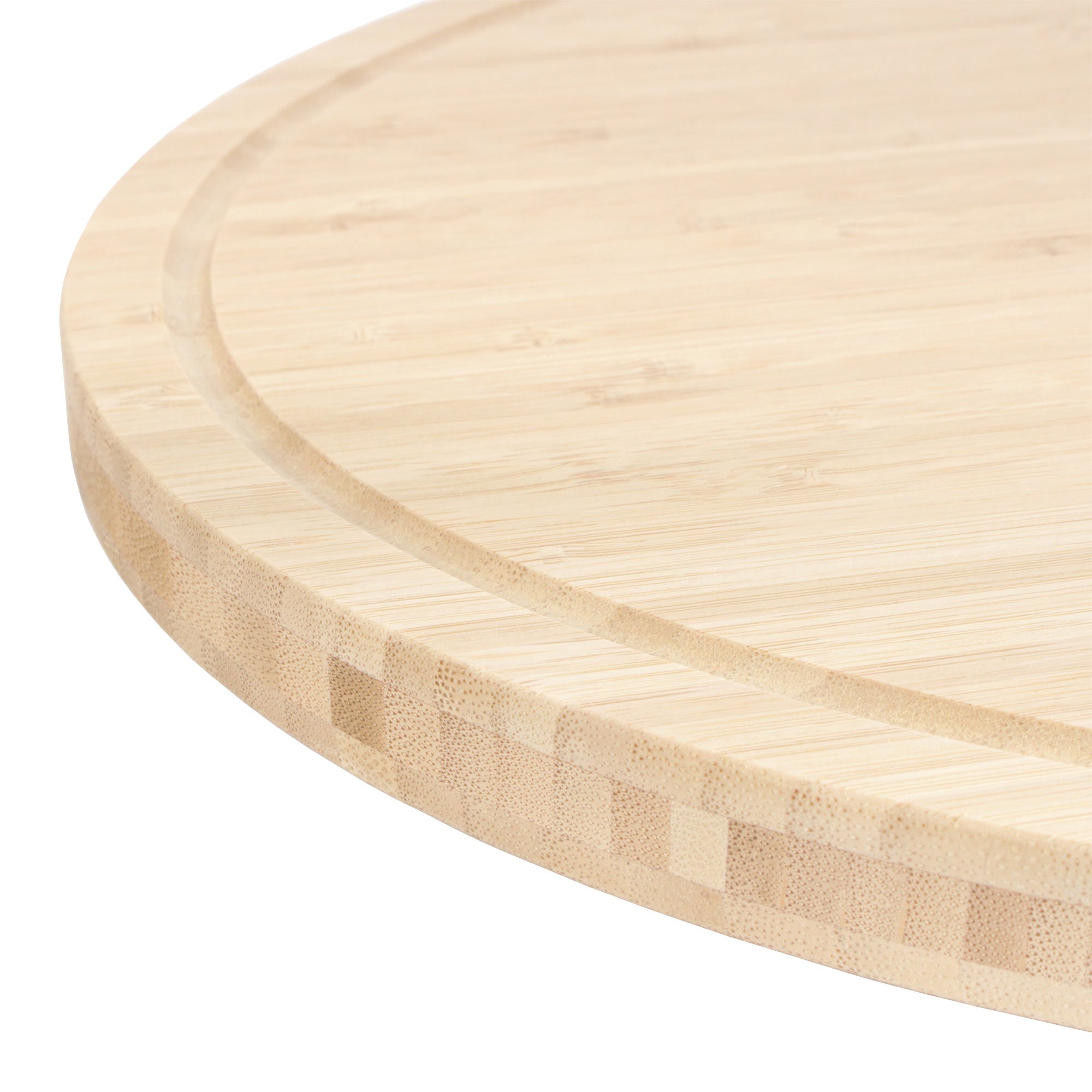 Grooved Oval Bamboo Cutting Board - Image 8
