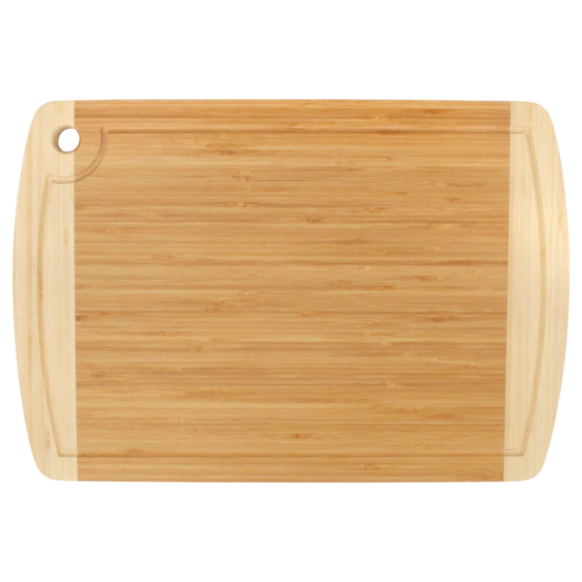 Grooved Two-Tone Bamboo Cutting Board – 17.25 x 11.75 Inch - Image 5