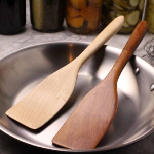 Medium Wooden Stirring and Turning Spatula – Black Walnut