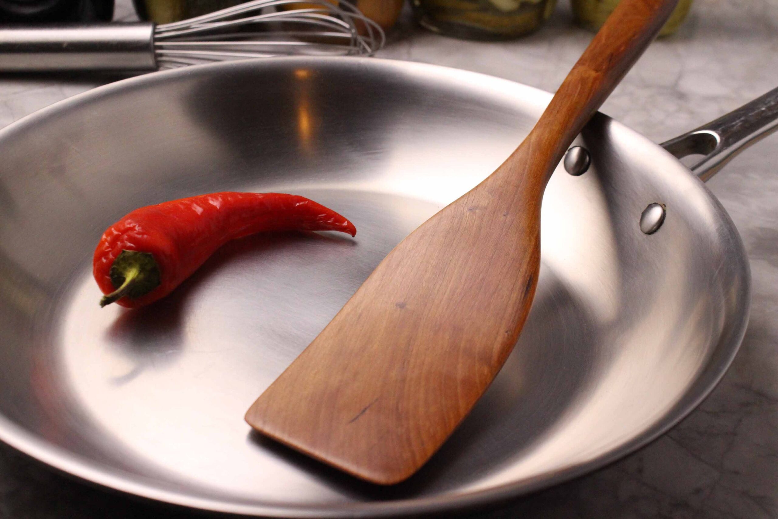 Medium Wooden Stirring and Turning Spatula – Black Walnut - Image 9