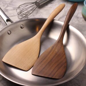 Handmade Wooden Turning and Stirring Spatula