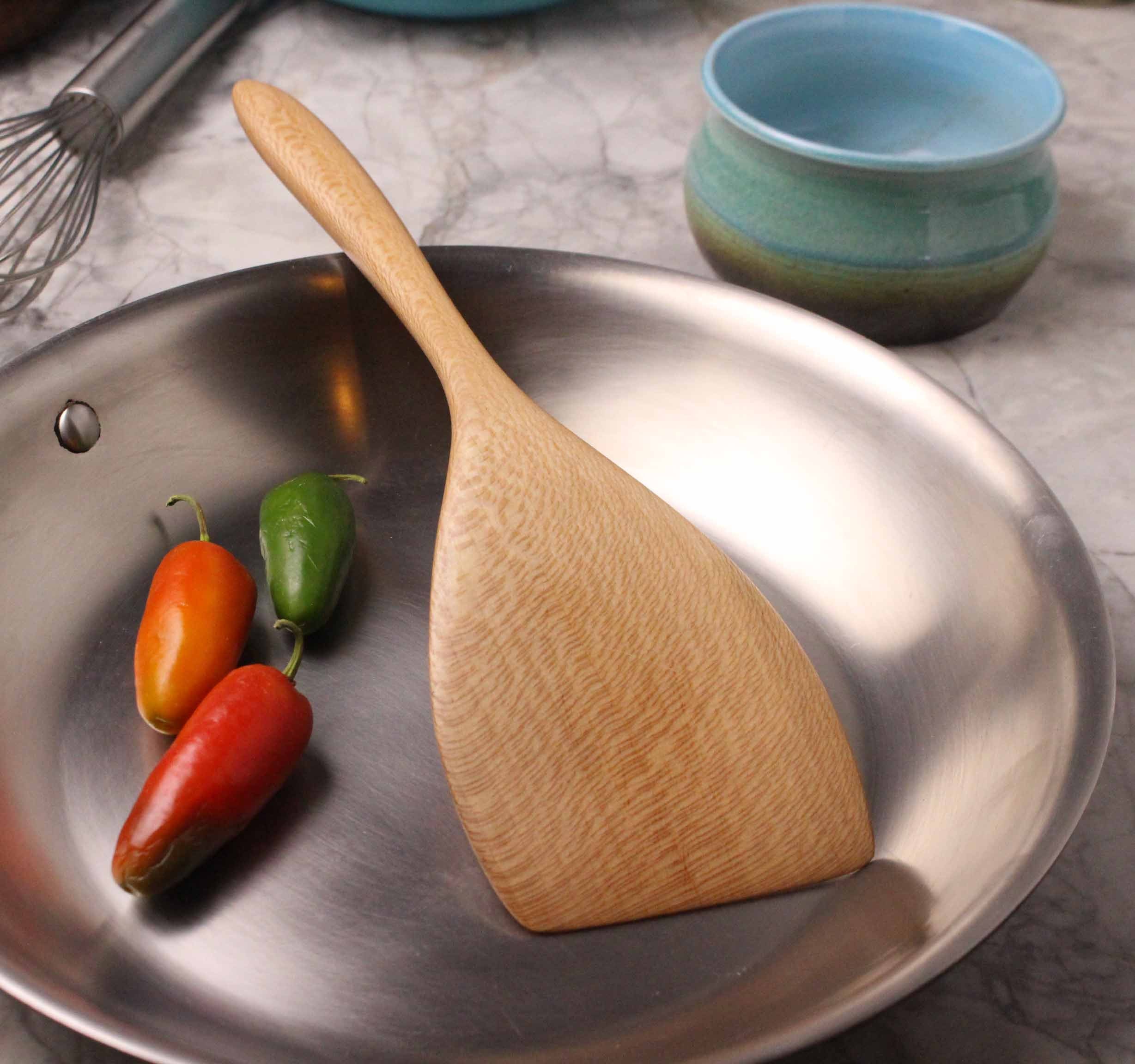 Handmade Wooden Turning and Stirring Spatula - Image 9
