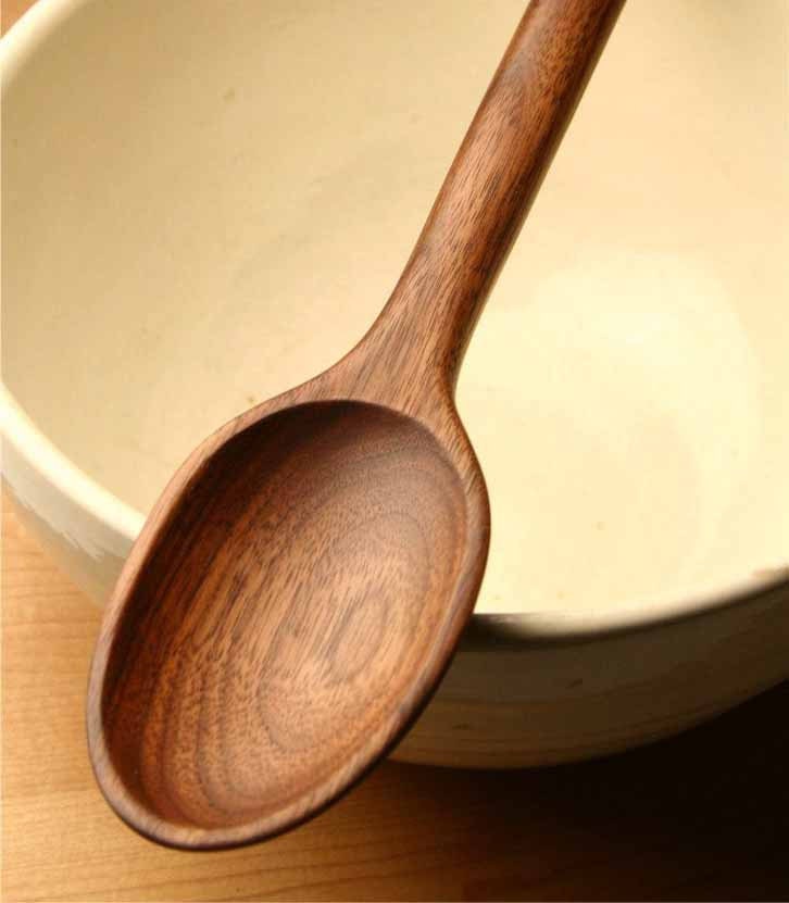Heavy-Duty Handmade Wooden Mixing Spoon - Image 9