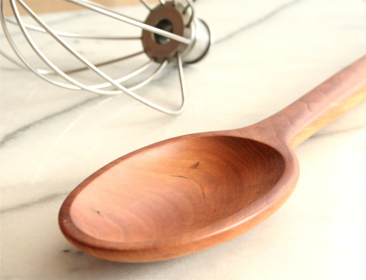 Heavy-Duty Handmade Wooden Mixing Spoon
