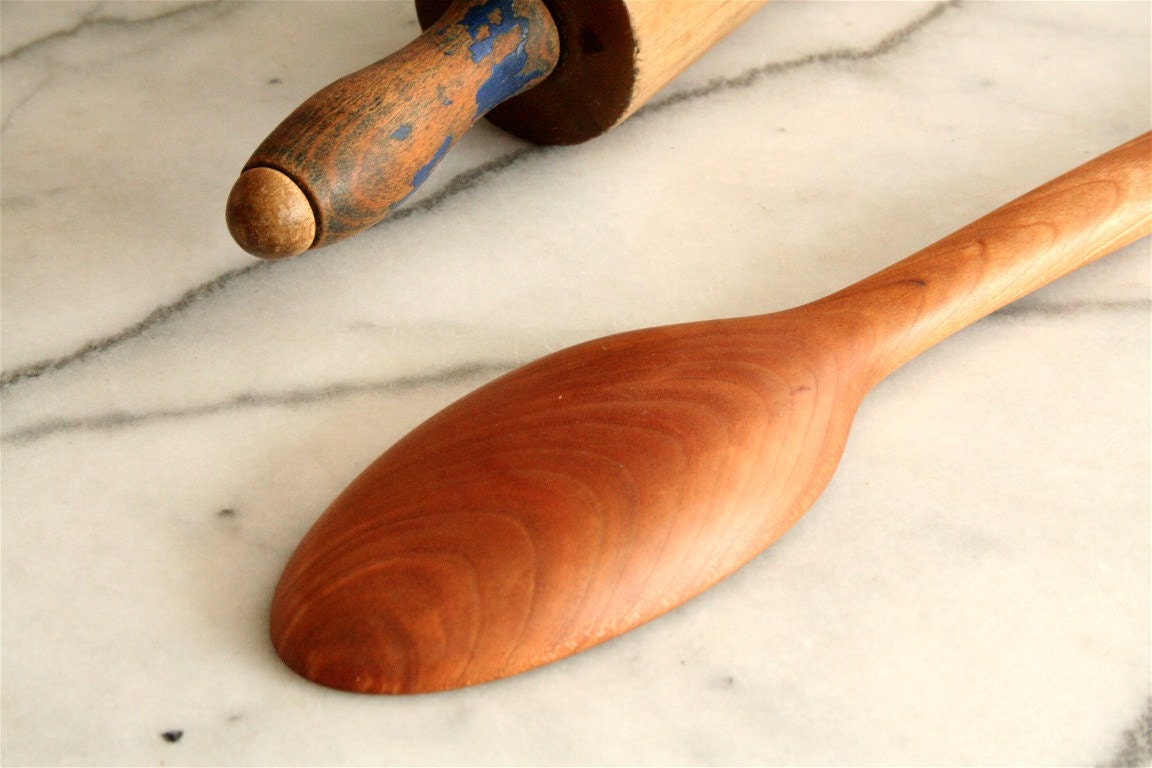 Heavy-Duty Handmade Wooden Mixing Spoon - Image 5
