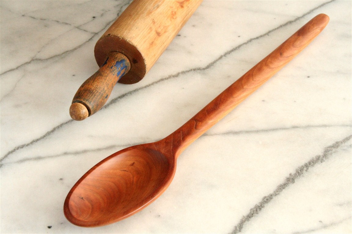 Heavy-Duty Handmade Wooden Mixing Spoon - Image 4