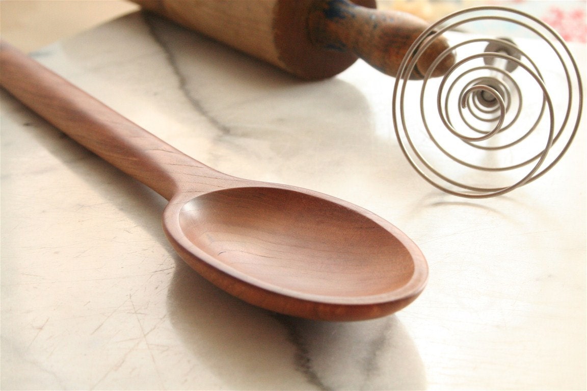 Heavy-Duty Handmade Wooden Mixing Spoon - Image 2