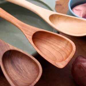Handmade Wooden Roux Spoon – Walnut, Cherry or Maple