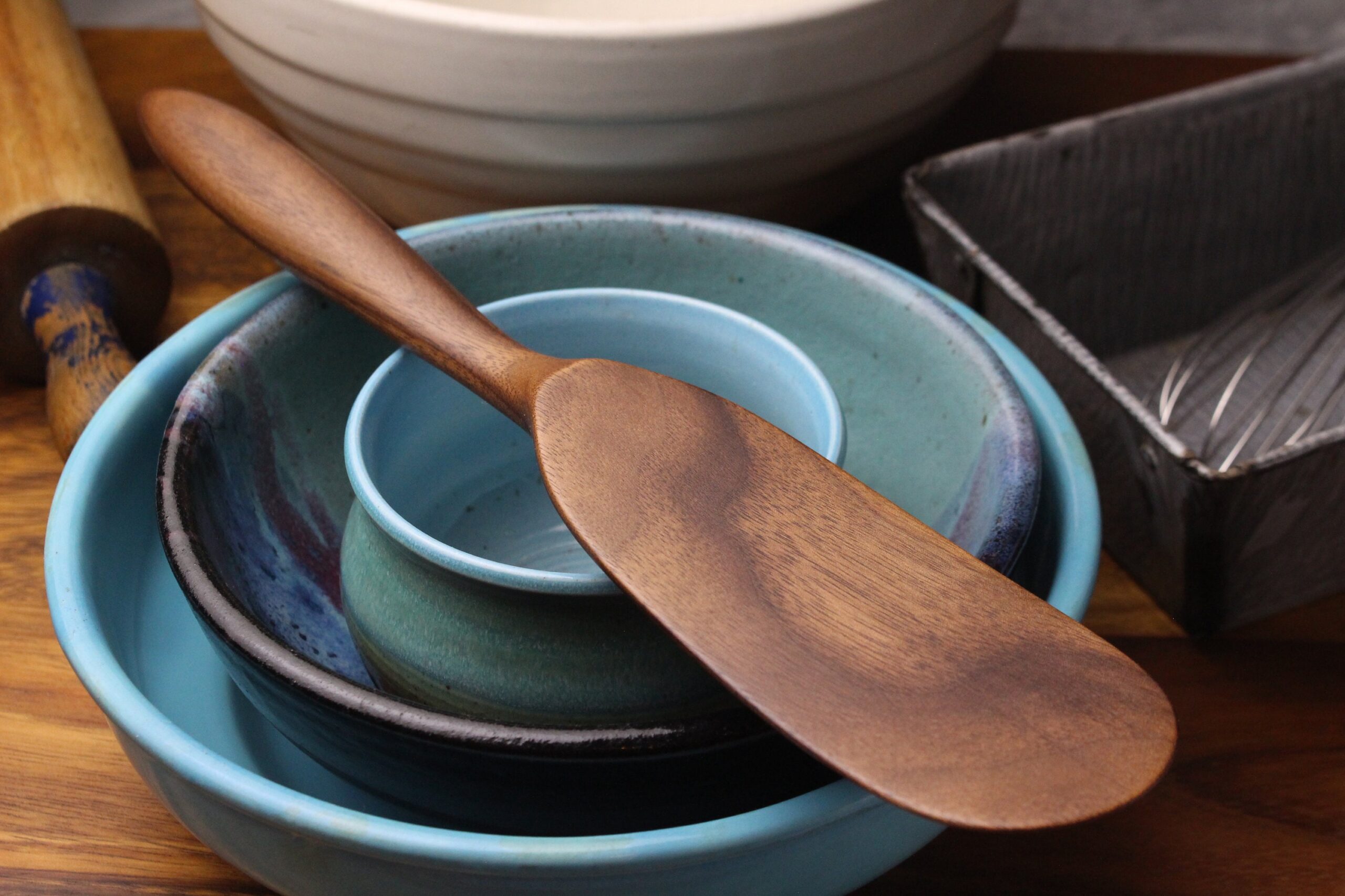 Handmade Wooden Spurtle – Cherry