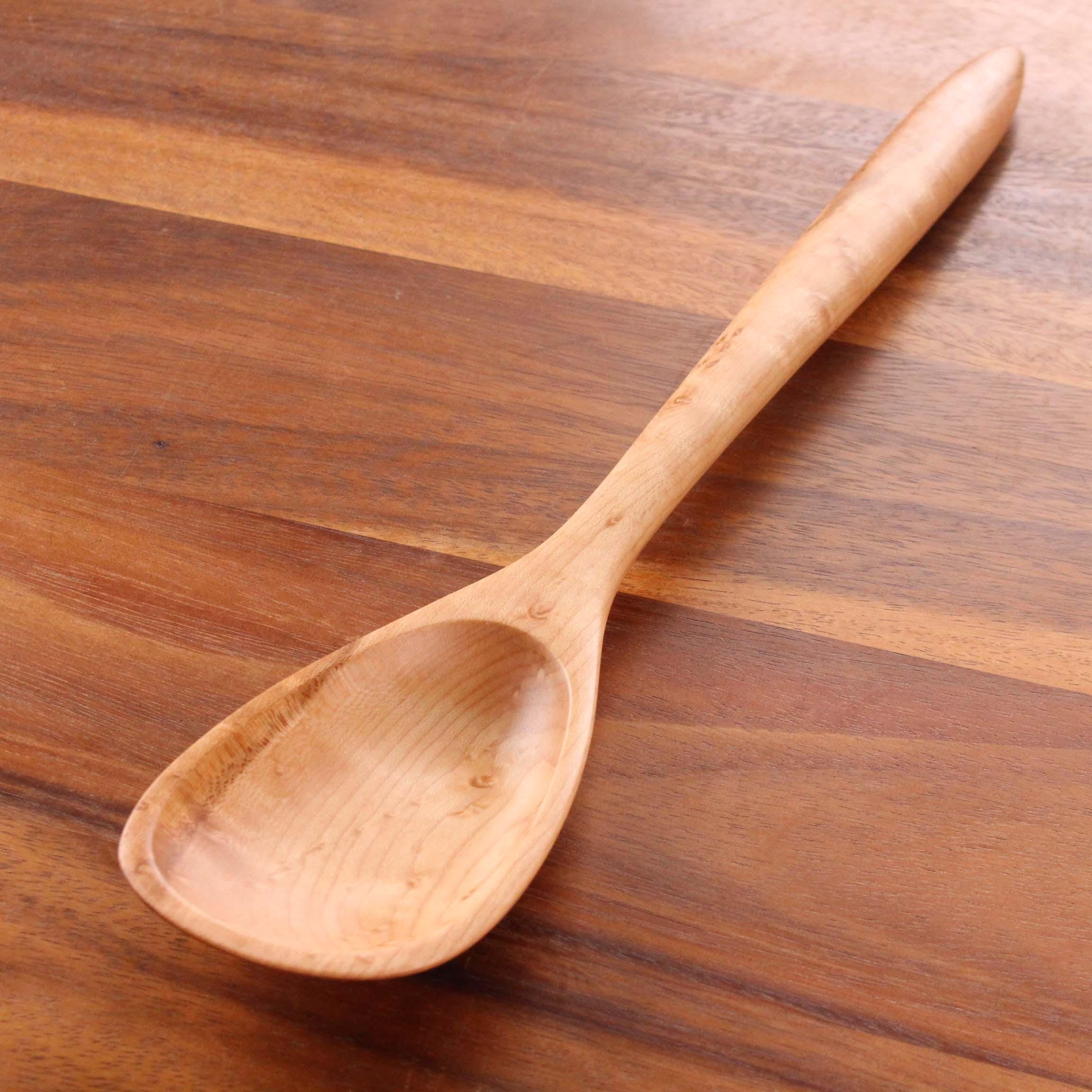 Handmade Wooden Kitchen Spoon – 12 or 14 Inch - Image 5
