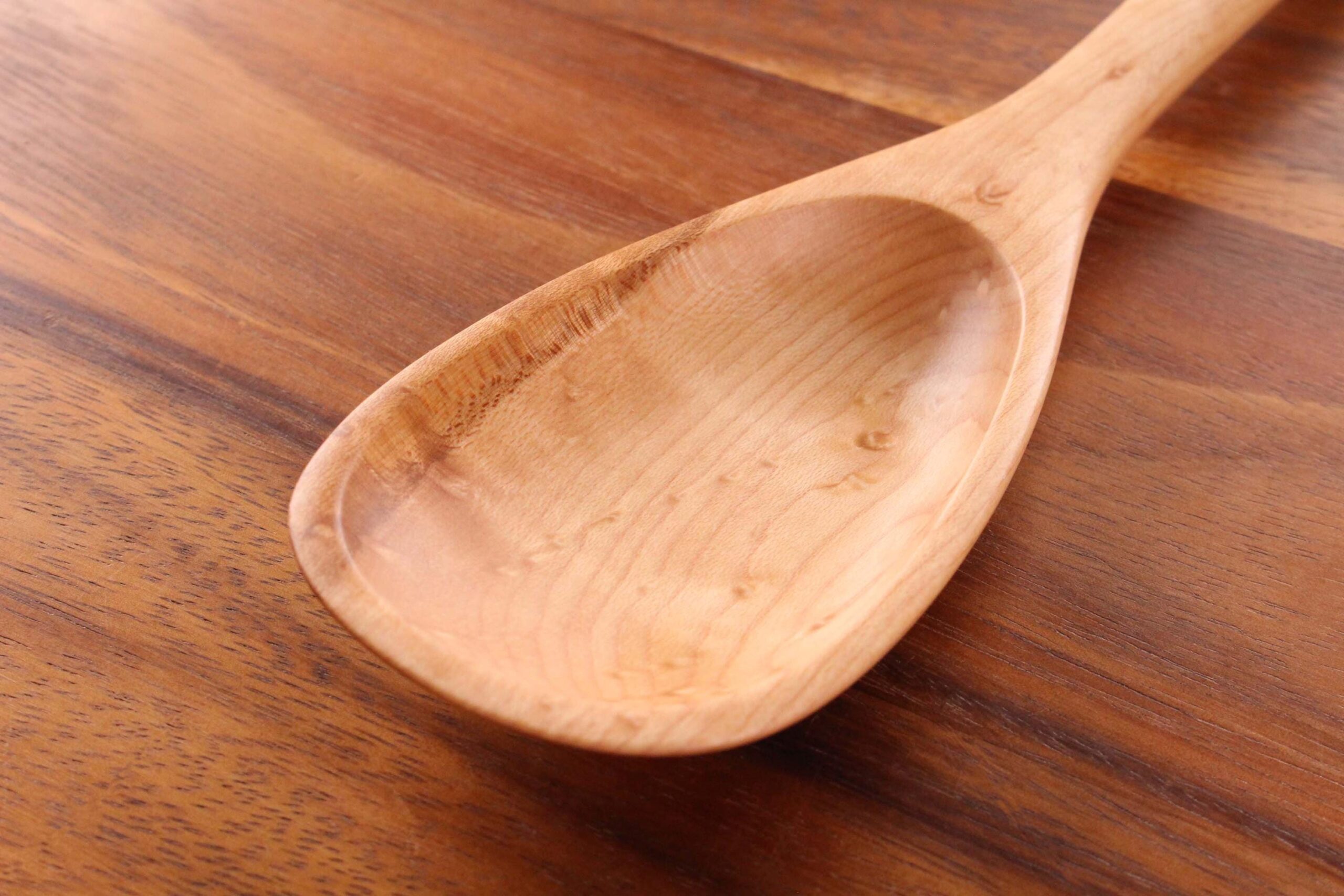 Handmade Wooden Kitchen Spoon – 12 or 14 Inch - Image 6