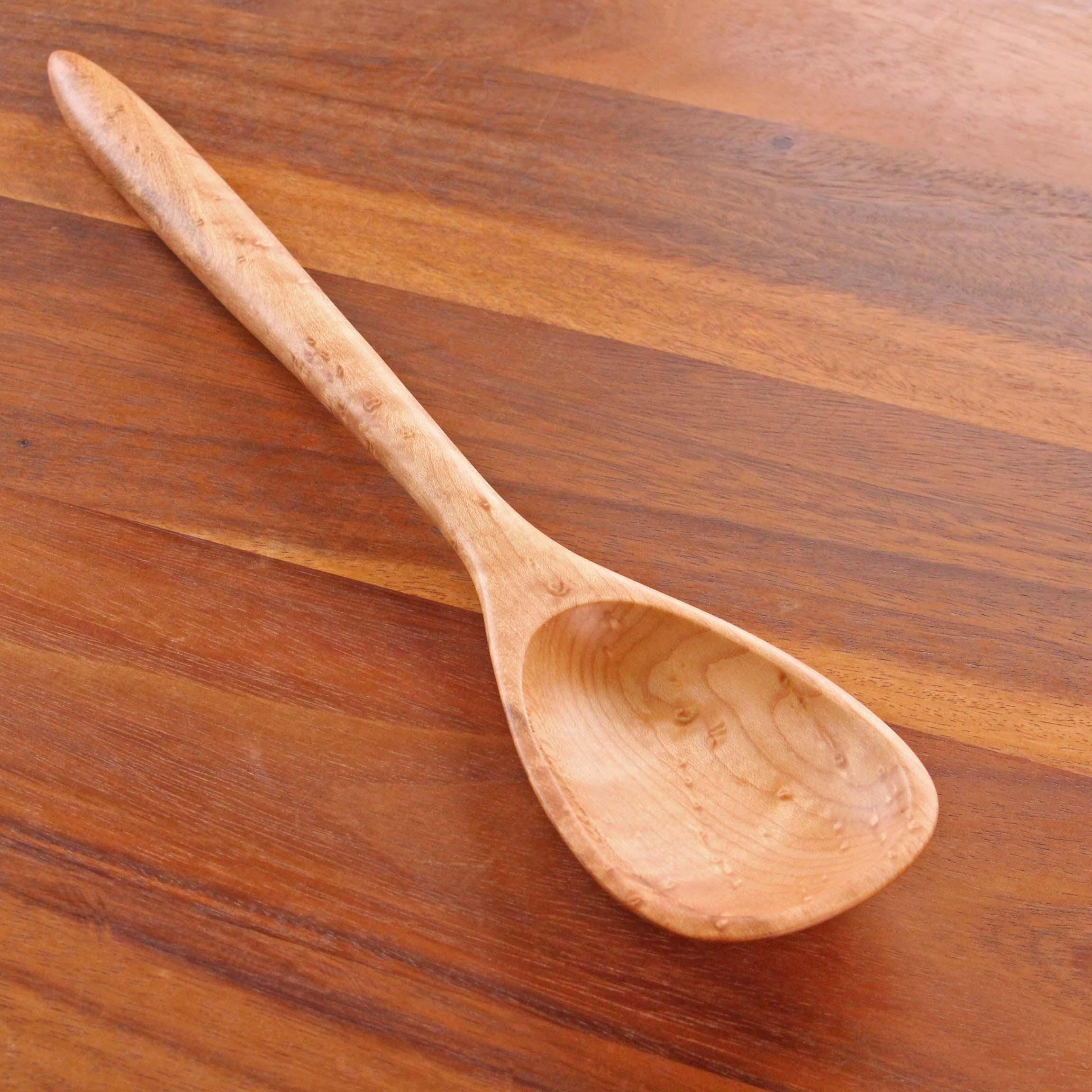 Handmade Wooden Kitchen Spoon – 12 or 14 Inch - Image 7