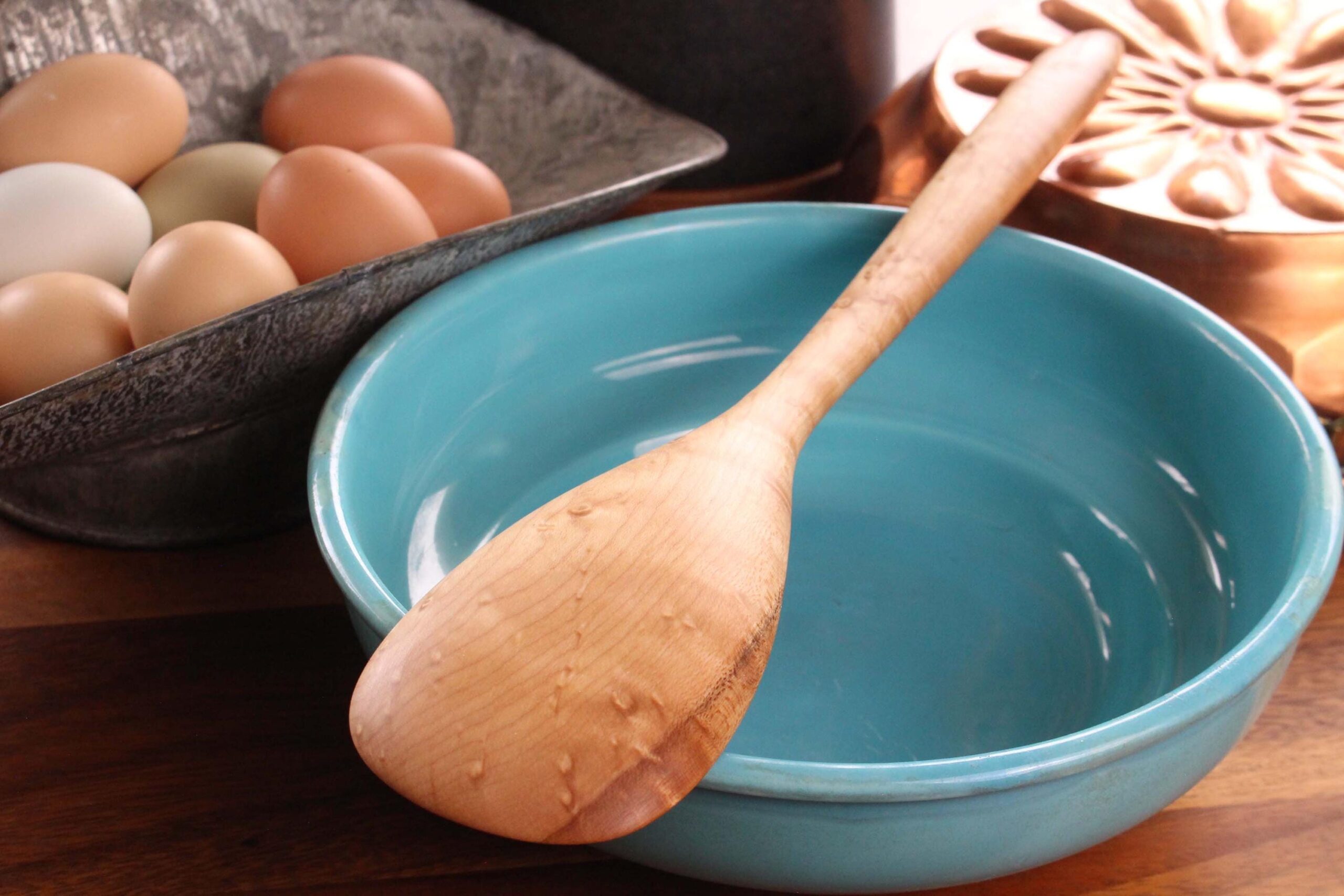 Handmade Wooden Kitchen Spoon – 12 or 14 Inch - Image 4