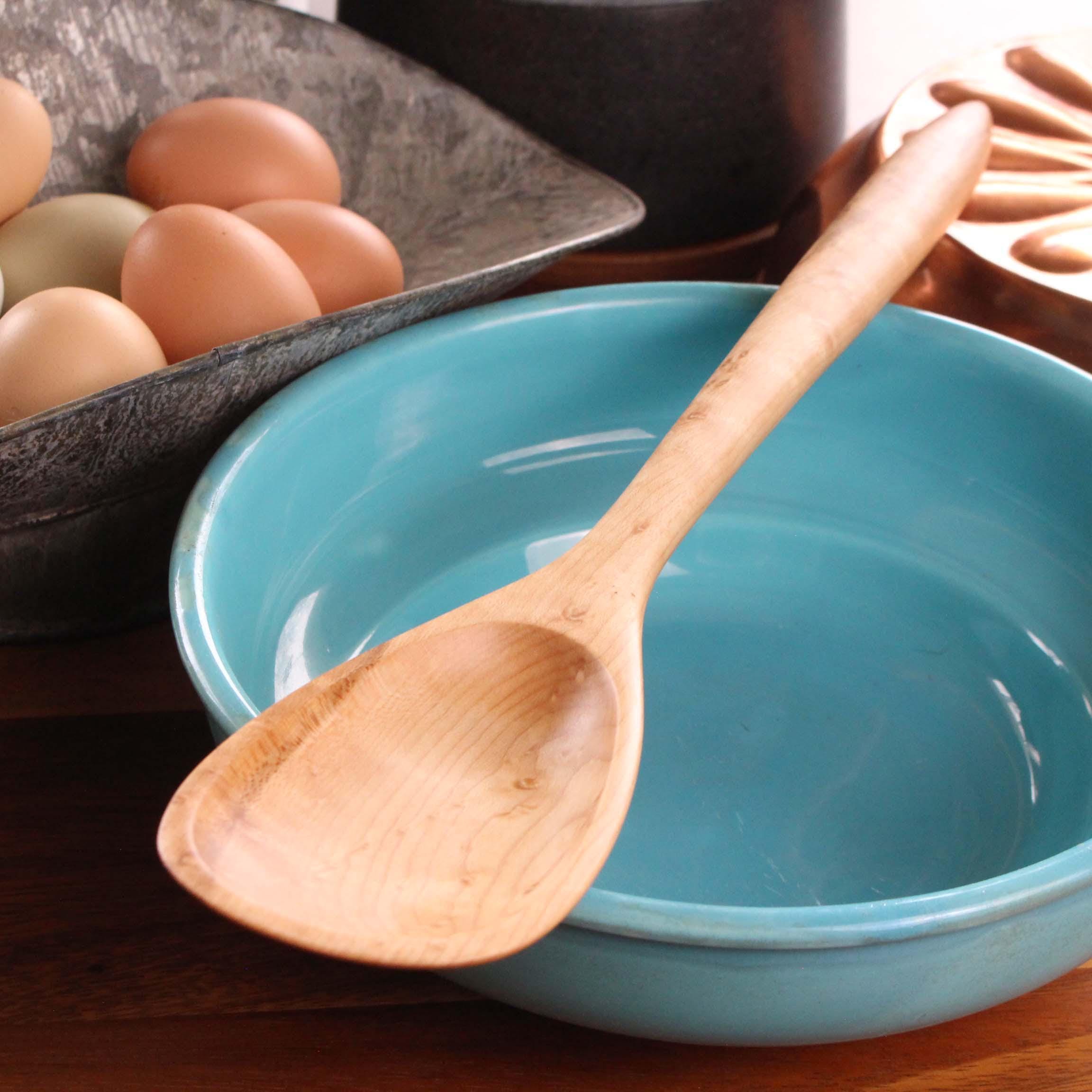 Handmade Wooden Kitchen Spoon – 12 or 14 Inch - Image 2