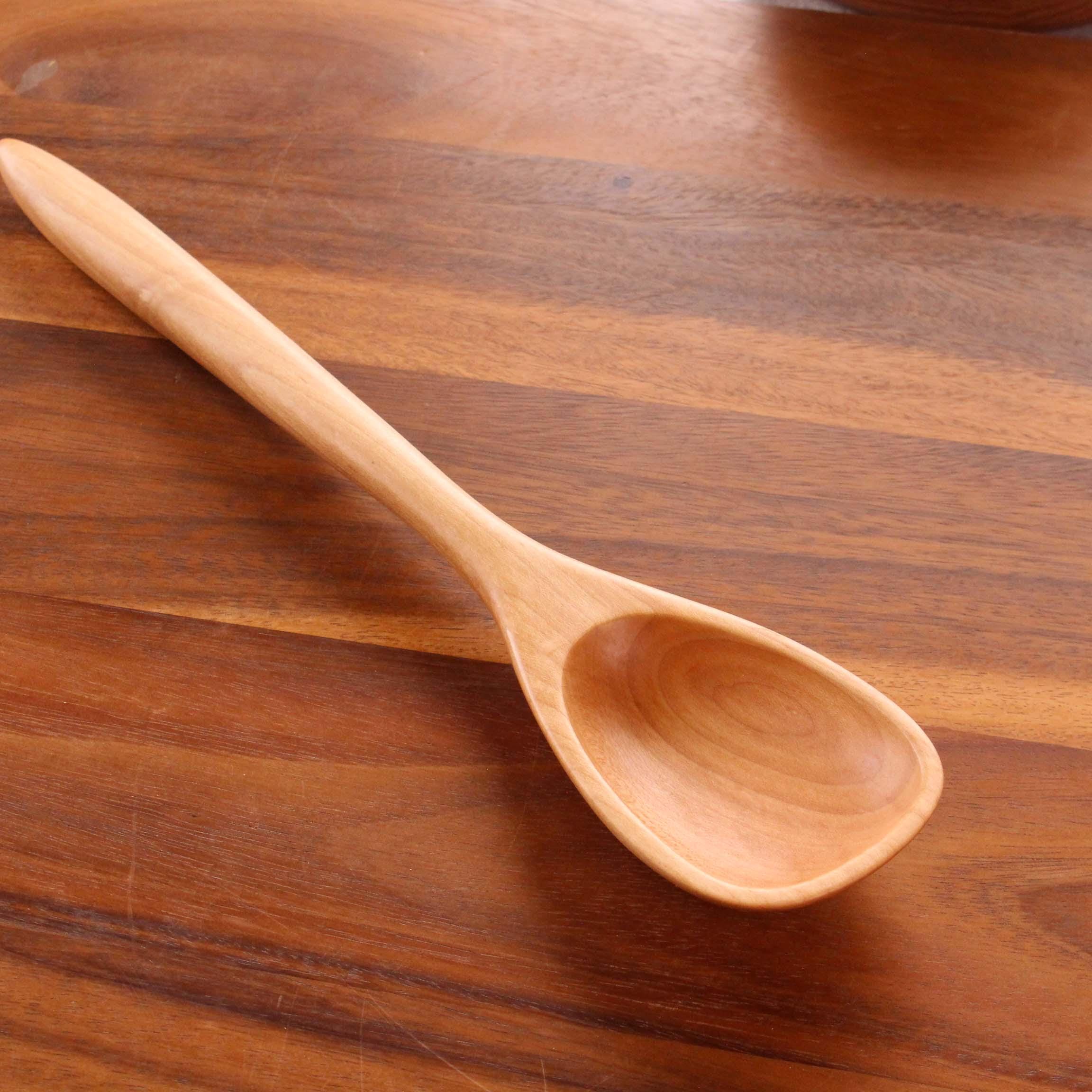 Handmade Wooden Kitchen Spoon – 12 or 14 Inch - Image 10