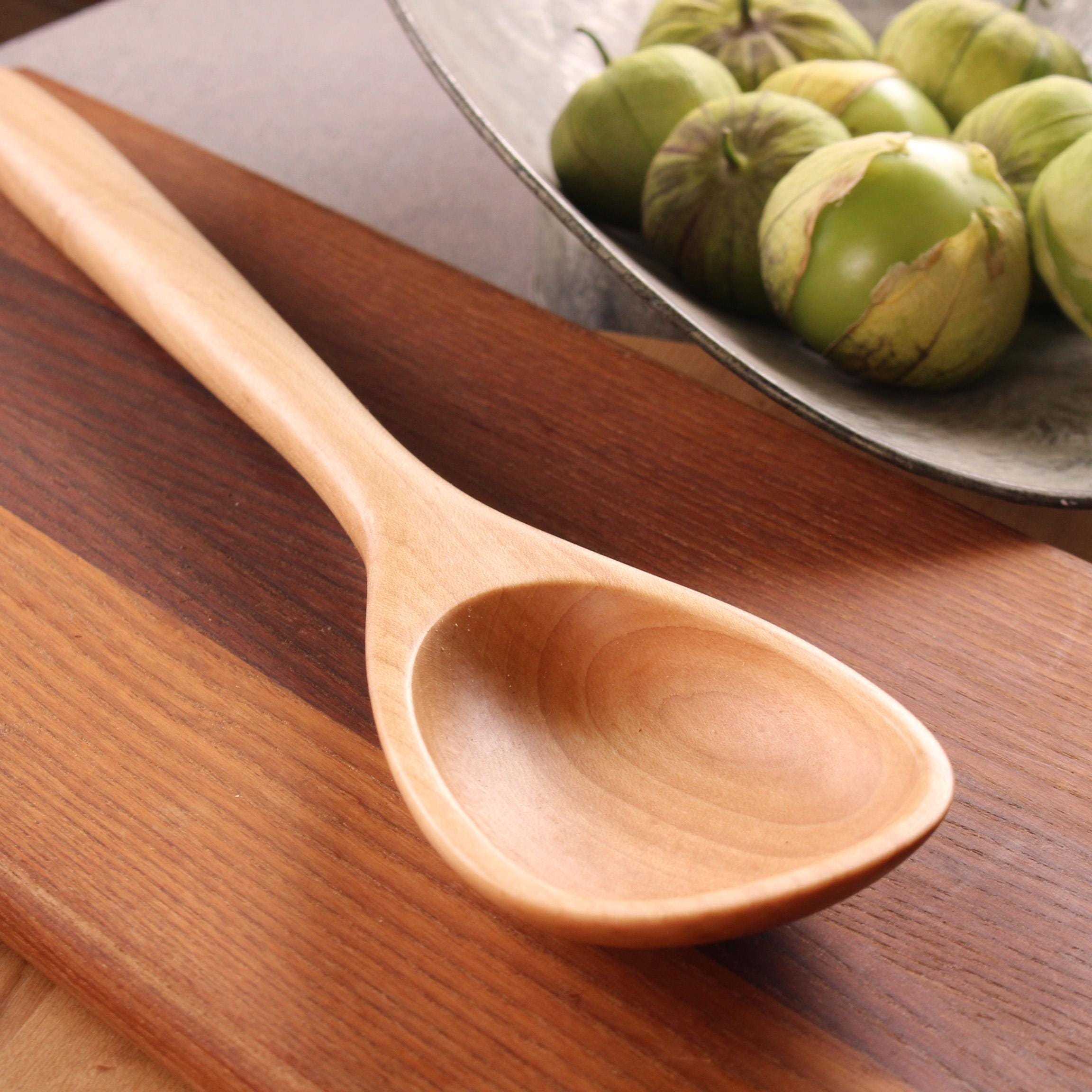 Handmade Wooden Kitchen Spoon – 12 or 14 Inch