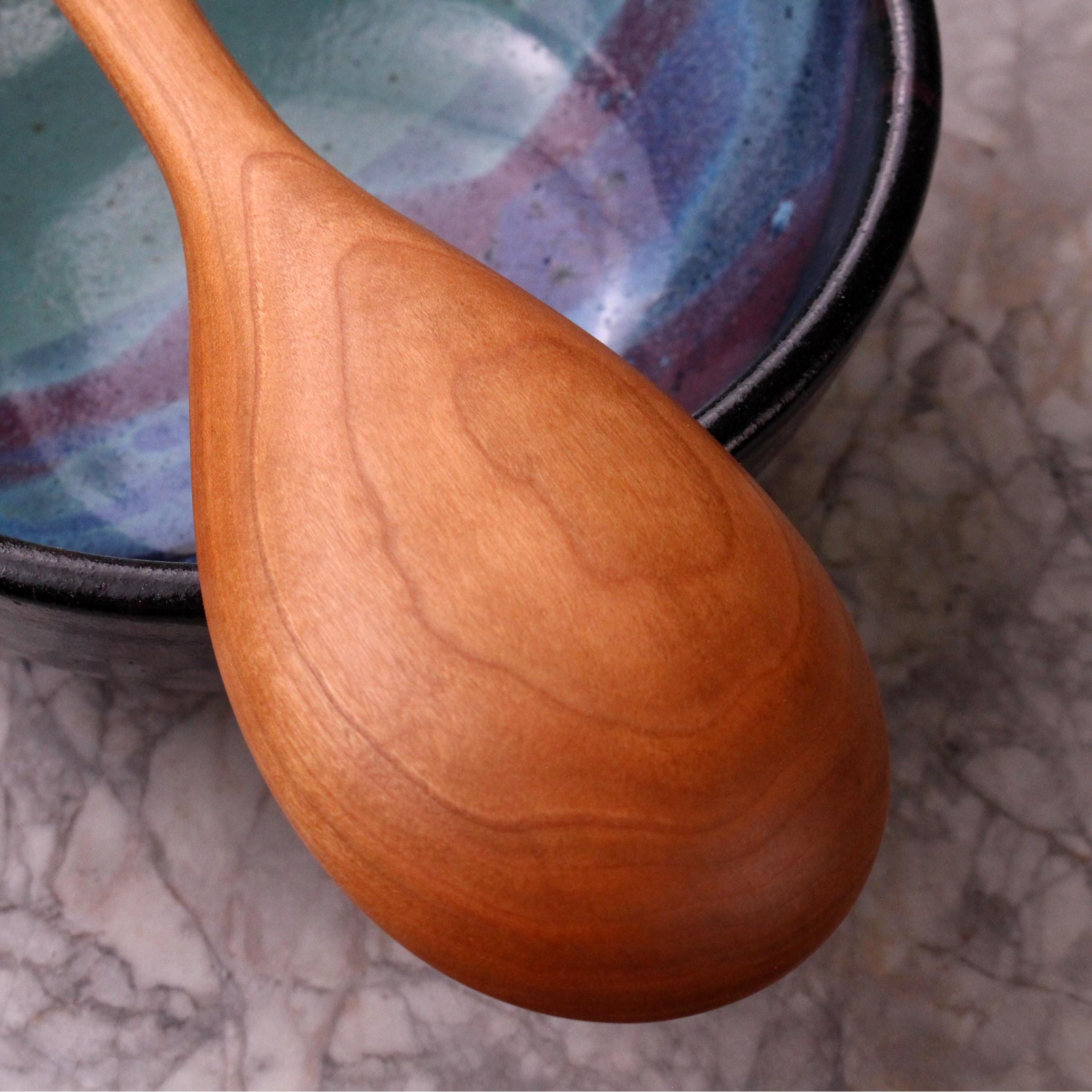Hand-Carved Wooden Stirring and Mixing Spoon - Image 5