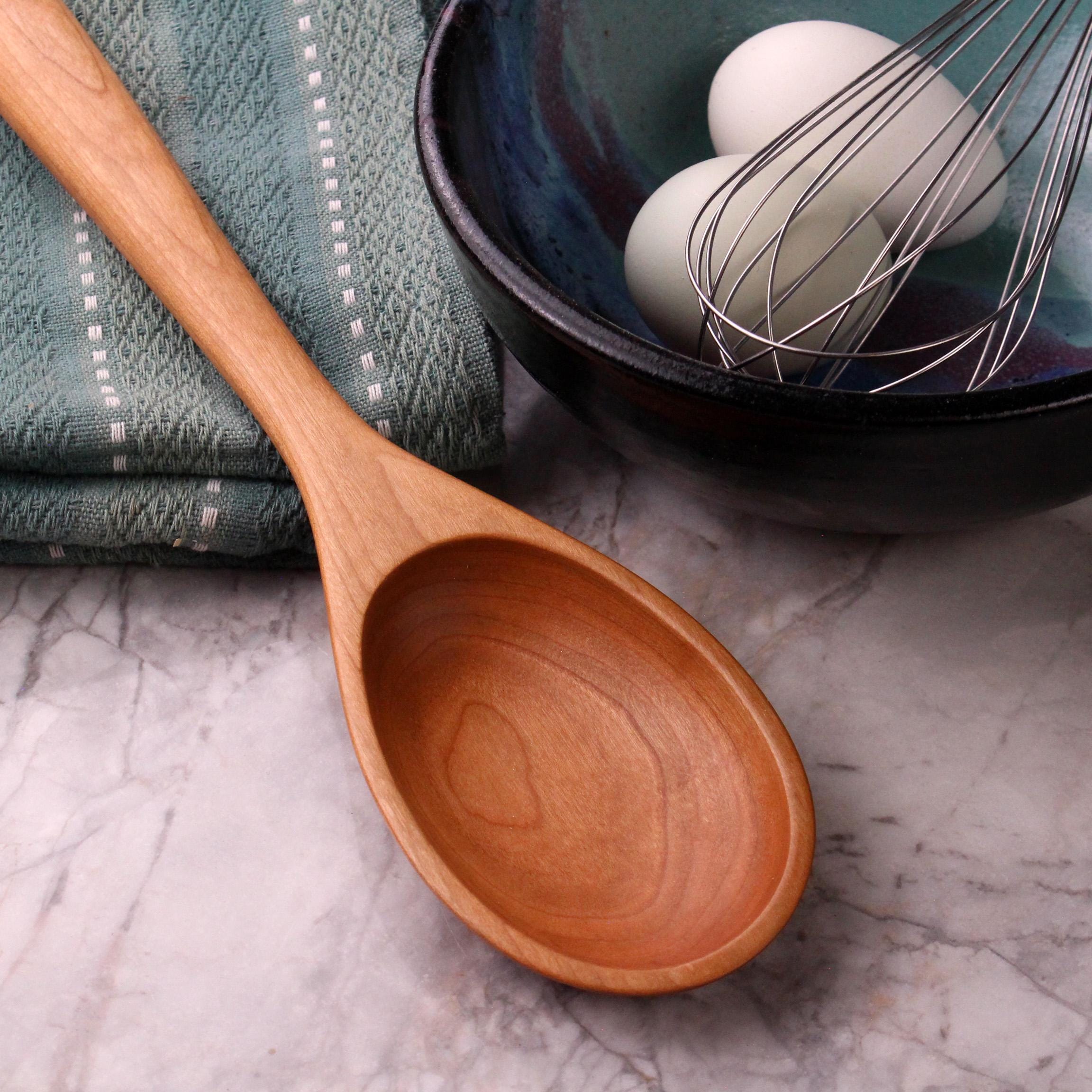 Hand-Carved Wooden Stirring and Mixing Spoon - Image 6