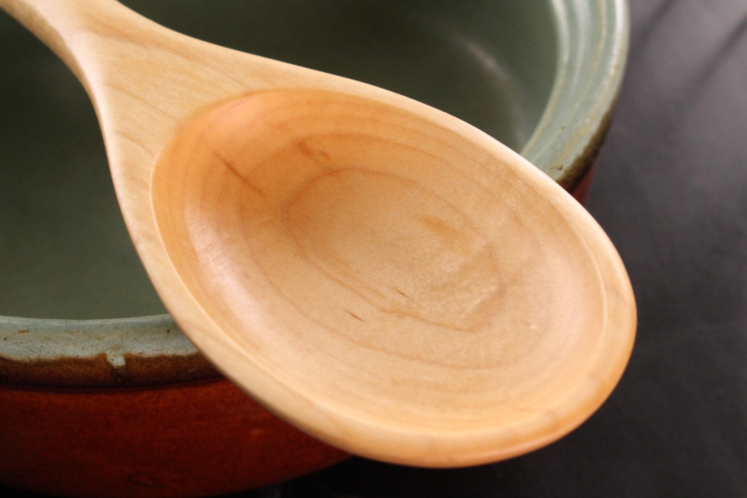 Hand-Carved Wooden Stirring and Mixing Spoon - Image 9