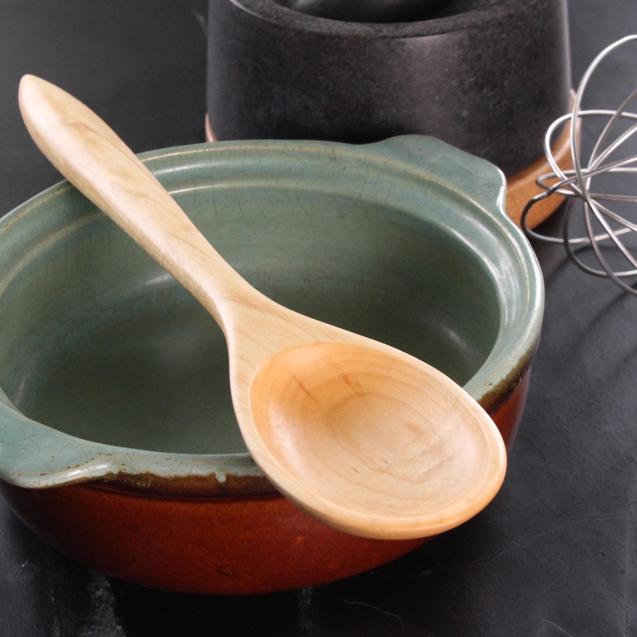 Hand-Carved Wooden Stirring and Mixing Spoon - Image 8