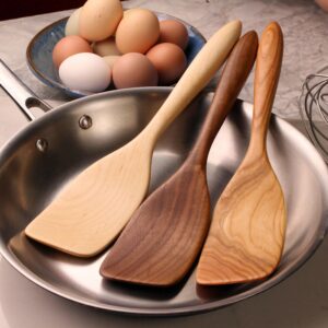 Handmade Wooden Stirring Spatula – Walnut, Cherry or Maple