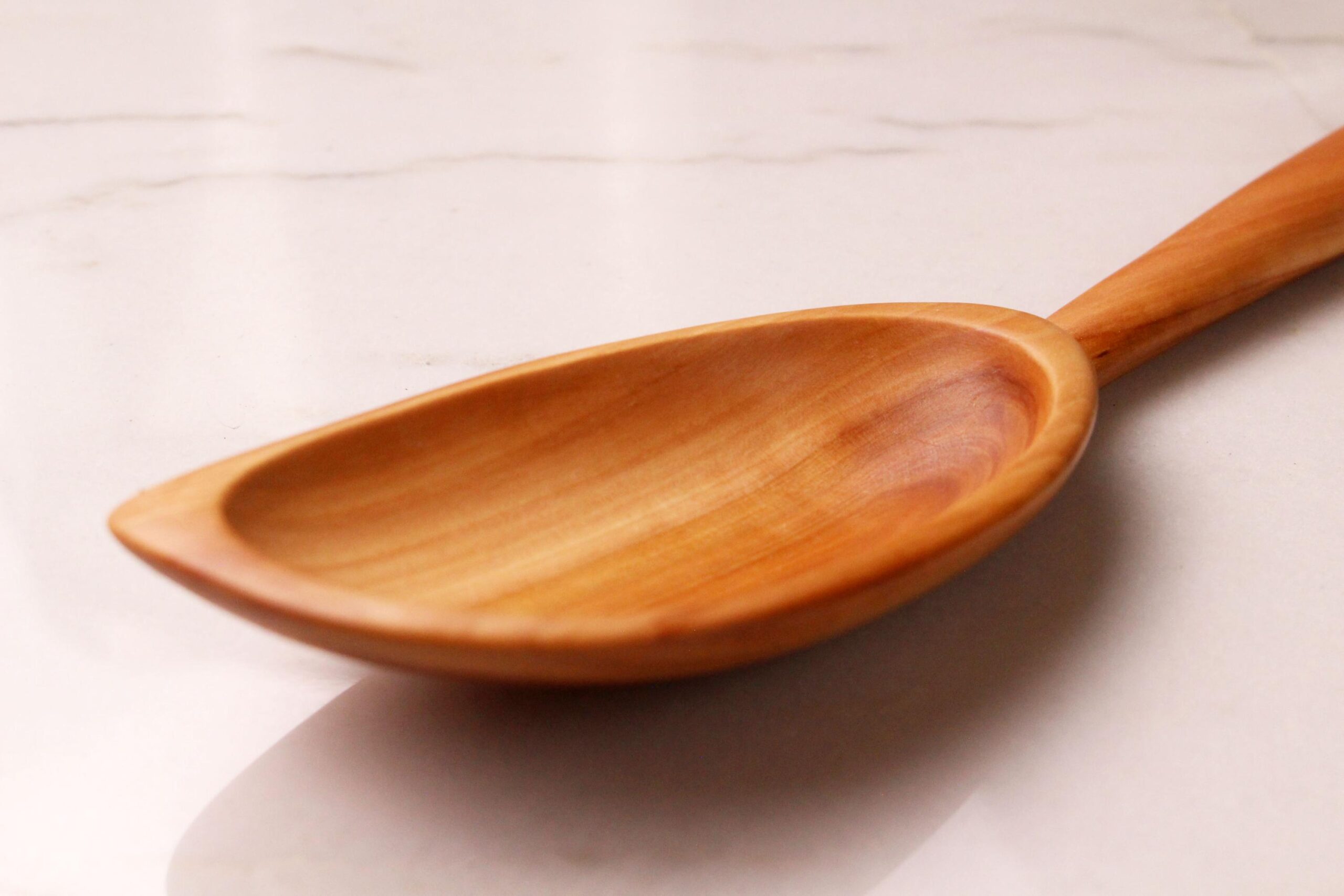Wooden Stirring Spoon with Spatula End – Apple Wood - Image 7