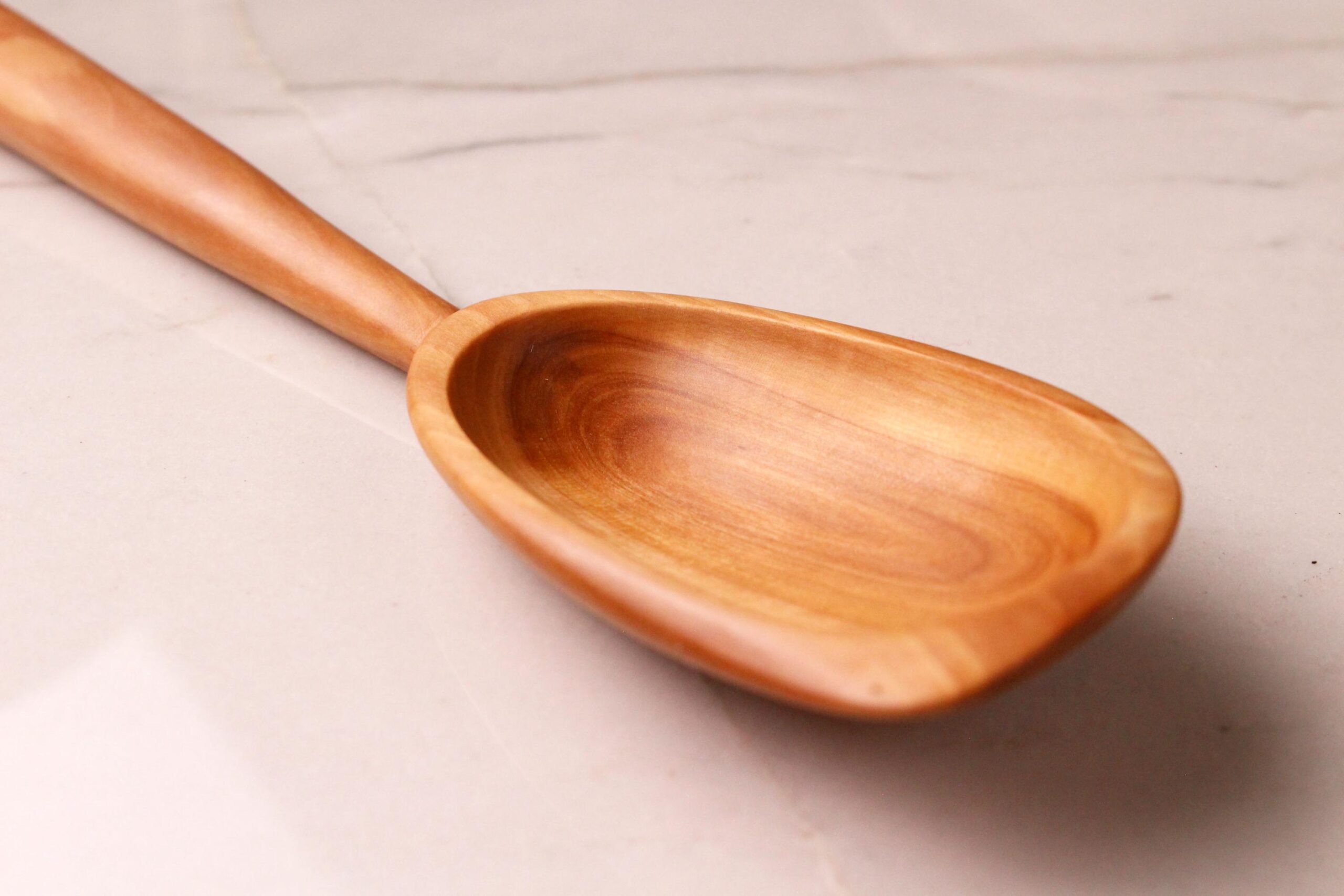 Wooden Stirring Spoon with Spatula End – Apple Wood - Image 8