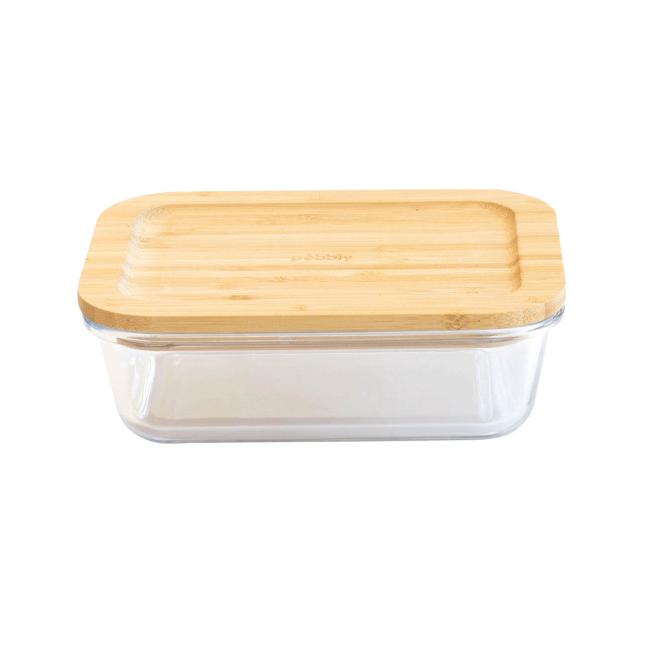 Rectangular Glass Container with Bamboo Lid – 650 ml - Image 4