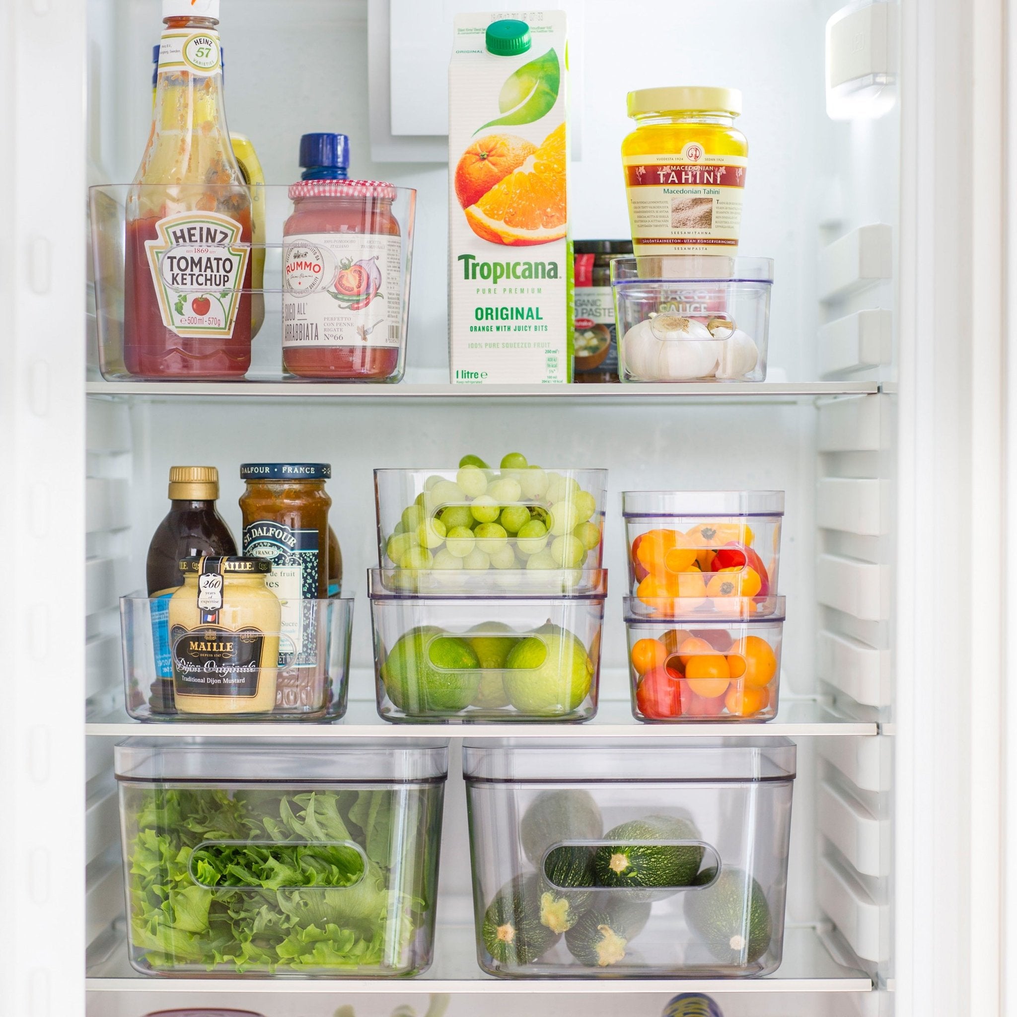Extra-Small Stackable Lidded Fridge Storage Box - Image 6